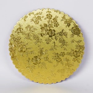 Bán Sỉ Tấm Cắt Bánh Máy 3Mm 12 Inch Tấm Đế Bánh Tròn Màu Vàng Bạc - Product Image 3