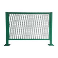 Malla anticaída para puentes, valla de aislamiento elevada, malla antideslumbrante de alta velocidad con forma de diamante, barrera vial de malla de alambre con recubrimiento de plástico