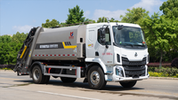 Camion compacteur de déchets Liuzhou Dongfeng 15CBM Euro6 LHD 4x2 Diesel Manuel pour la collecte des déchets municipaux