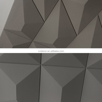 Panneaux muraux décoratifs en pierre mince de style moderne 3D à motif géométrique, usine de Guangzhou Foshan