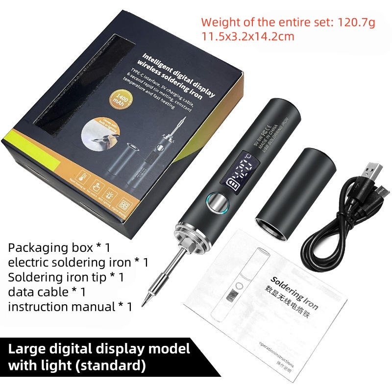 001 grand fer à souder à affichage numérique USB