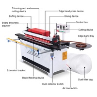 Machine de chantournage automatique mini avec fonctions de collage et de découpe pour PVC