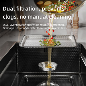 Popolare Lavello da Cucina Multifunzionale a Cascata, Lavello in Acciaio Inox 304 per Decorazione Casa e Progetti di Ristrutturazione Appartamenti - Product Image 6