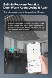 वायरलेस चार्जिंग मेरे स्मार्ट कार्ड लोकेटर रिचार्जेबल ब्लूटूथ एंटी खोए हुए फाइंडर टैग स्थान ट्रैकिंग डिवाइस - Product Image 5