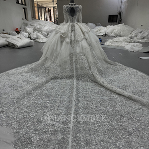 Squisito Abito da <span class=keywords><strong>Sposa</strong></span> da Principessa in Pizzo Vestidos De Novia Mn291 - Product Image 6