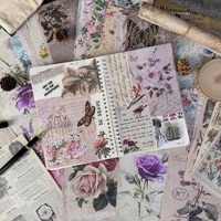 30 feuilles UV imprimé Scrapbooking journalisation papier artisanal Vintage Scrapbook fournitures carte embellissement