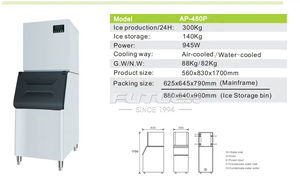Machine à glaçons commerciale 300 kg, <span class=keywords><strong>prix</strong></span> direct usine pour les acheteurs en gros - Product Image 2