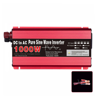 Inversor de Corriente de Onda Sinusoidal Pura 1000W 1600W 2200W 3000W DC 12V 24V a AC 110V 220V Transformador de Voltaje Convertidor de Potencia para Coche
