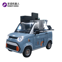 Café de robot intelligent d'affaires commerciales 24 heures barre de voiture entièrement automatique distributeur automatique de voiture de café amovible