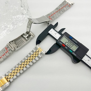 Bracelet Jubilé de luxe 20MM en <span class=keywords><strong>acier</strong></span> inoxydable doré, noir et argenté avec fermoir Glide Lock pour montres <span class=keywords><strong>Daytona</strong></span>, Submariner, DateJust - Product Image 5
