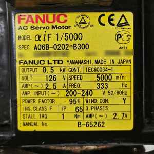 Motor Servo AC Serie Alpha FANUC A06B-0202-B300, Unidad de Motor Servo Serie Alpha - Product Image 2