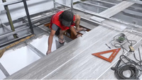 Paneles de Partición Modernos e Impermeables para Restaurantes, Paneles de PVC Resistentes a la Humedad para Entreplantas