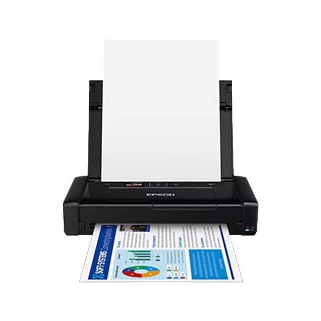 Ep Son WF-110 Portable Wireless Printer A4 Color Inkjet Printer with Built-in Battery for Office Travel