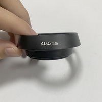 Pare-soleil d'objectif d'appareil photo numérique plein format 37mm/52mm personnalisable de Shenzhen, en alliage d'aluminium noir de haute qualité, usiné CNC