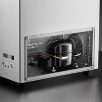 Congélateur à crème glacée portable 480L à usage commercial, structure multi-paniers, affichage de la température unique, stable et efficace