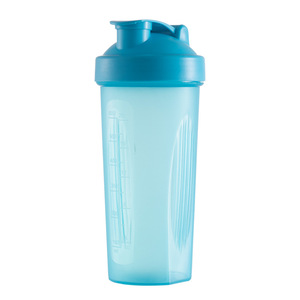 最低注文数600ml カラフルBPAフリープラスチック製ブレンダープロテインシェイカーボトル（金属製ミキサー付き） - Product Image 2