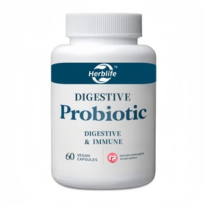 ODM OEM Private Label Vegan Digestive Probiotic Capsules 60pcs 30-Day Supply Gut Health Immune Support Dietary Supplement - Product Image 1