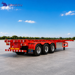 Chasis de Contenedor de Chapa Metálica Grande para Fabricación, Remolque Esquelético de 40 Pies, Estructura de Chasis para Transporte de Contenedores - Product Image 5