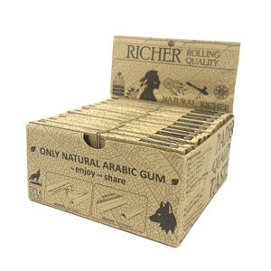 Papier à rouler King Size brun personnalisé non blanchi avec fermeture élastique et filtre intégré - Product Image 5