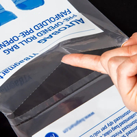 Sacs en rouleau pré-ouverts personnalisés pour machine d'emballage automatique, sacs en polyéthylène transparents sur rouleau avec perforation, emballage imprimé OEM