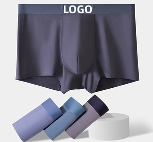 High-end 100-count Double-sided Modal <strong>Seamless</strong> <strong>Underwear</strong> For Men 7A Grade Antibacterial Plus Size Men's Boxer - Product Image 2