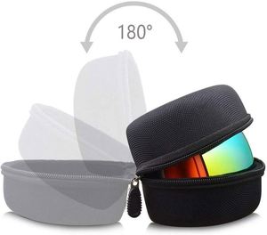 Estuche Rígido Personalizado de EVA para Gafas de Natación y Deportes, Negro/Estampado de Leopardo/Personalizado - Product Image 4