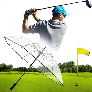 Paraguas de Golf Transparente de PVC de 30 Pulgadas con Mango Recto de EVA de Alta Calidad Personalizado, Paraguas Resistente al Viento con Logotipo Personalizado - Product Image 1