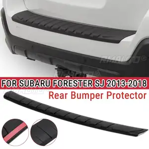 Rear Bumper Protector Sill Trunk Rear guard Tread Plate Trim FOR SUBARU FORESTER SJ 2013-2018 Car styling Exterior Parts
