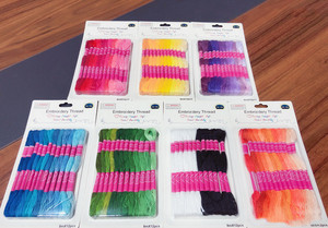 Kit de punto de cruz con gradiente de hilo de 8-12 colores, hilos DIY de arcoíris Premium, costura artesanal, madeja, bordado, hilo de algodón - Product Image 2