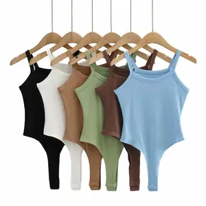 महिलाओं के वर्ग कॉलर वयस्क स्लिम Bodycon पोशाक महिलाओं के लिए नियमित रूप से फिट Bodycon खिंचाव बिना आस्तीन बुना हुआ Bodysuit