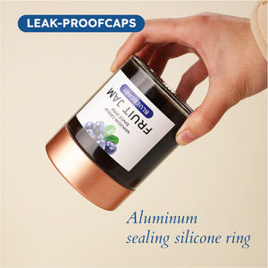 Pots à miel en verre de 180 ml, 360 ml, 750 ml, petits pots à miel avec couvercles en bois, mini pots à miel - Product Image 3