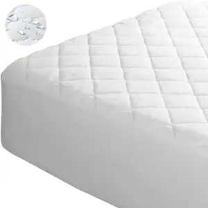 Protège-matelas imperméable de qualité supérieure avec protection à 4 couches, respirant, lavable en machine et sans vinyle