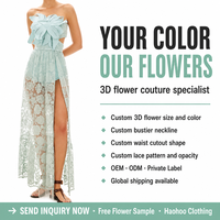 Gaun Maxi Wanita Tanpa Tali Model Bunga Laser Cut dengan Belahan Paha, Renda Floral Transparan, dan Detail Scallop untuk Pesta, Grosir Kustom, Produsen OEM
