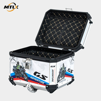 Top case moto 45L en aluminium aéronautique, étanche, antivol, à fixation rapide, pour scooter, cruiser, moto sportive, ADV
