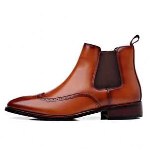 Nouvelles bottines Chelsea pour hommes, bottines à la mode, bottines décontractées pour hommes, bottines en cuir pour hommes - Product Image 6