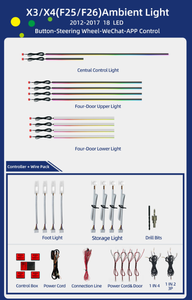 ระบบไฟส่องสว่างสไตล์เท่สำหรับ BMW X3 BMW X4ซีรีส์2012-2025 F25 F26 G2บรรยากาศภายในแบบยกระดับ G8 - Product Image 3