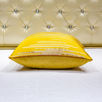Housse de coussin décorative en jacquard rayé de luxe, amovible et lavable, pour la décoration de la maison