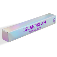 Cajas de papel para cosméticos ecológicas, tarjetas blancas personalizadas, cajas de cosméticos, embalaje de lápiz labial de maquillaje de papel