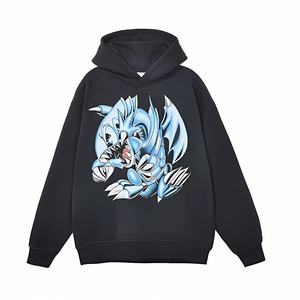 Benutzer definierte 500 Gsm 400gsm 350gsm Stoff Unisex Hoodie Cotton Blank Lässig Übergroße Hoodie Druck Prägung Logo für Herren Hoodies - Product Image 6