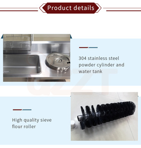 Attrezzatura Commerciale per Impanatura in Acciaio Inossidabile Stile Spazzola per Cosce di Pollo e Cotolette, per Impanatura e Setacciatura Efficiente - Product Image 4