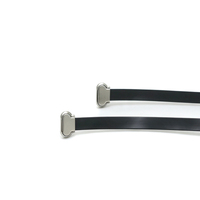 Câble FPC Micro USB 5 broches 90 degrés vers Micro USB 5 broches 90 degrés, 150 mm, noir, plat et flexible avec connecteur métallique