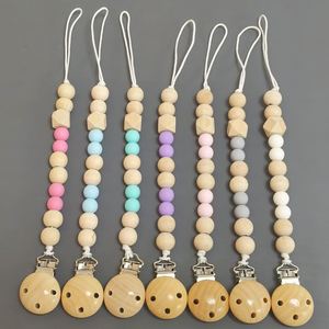 Regalos de silicona para fiestas, cuerda de madera de haya, pegamento para dentición, cadena anticaída, cuerda para colgar, molares para bebés, cadena antipérdida, artículos para bebés - Product Image 2