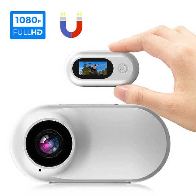 Wireless 1080P CMOS H.264 Digital Video Portable Thumb Pocket Mini DV Camcorder with Wi-Fi Night Vision & Pan-Tilt Cloud Storage