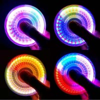 Fidget Spinner LED avec logo personnalisé, jouet lumineux pour les doigts, spinner lumineux, spinner manuel, réduction du stress, soulagement de l'anxiété
