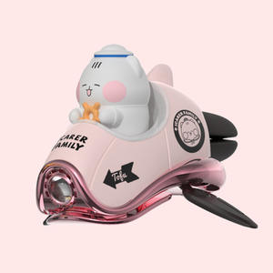 Mignon voiture désodorisant évent Clip dessin animé Kuromi vaisseau spatial aromathérapie diffuseur rotatif solide <span class=keywords><strong>Auto</strong></span> parfum ornements - Product Image 3