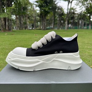 Chaussures d'été en toile de soie RO, bout rond, semelle extérieure en caoutchouc, semelle double épaisseur, lacets épais, sport décontracté, respirant - Product Image 4