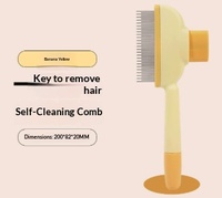 Brosse Éco-Responsable Anti-Puces pour Poils de Chat et Chien, Outil de Toilettage Multifonction à Dents Fines en Plastique pour Chats et Chiens, Utilisation Quotidienne