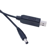 Câble d'alimentation USB avec module élévateur de tension DC 5V vers DC 5V 9V 12V, adaptateur convertisseur USB avec connecteur mâle 2.1x5.5mm