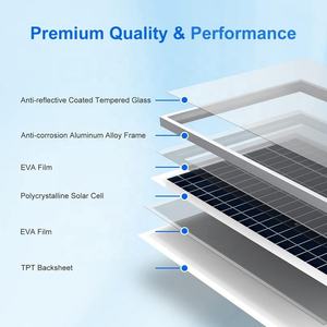 Pannello Fotovoltaico 100 Watt 12 Volt Polycristallin Module PV Solaire <span class=keywords><strong>100wp</strong></span> pour Voiture RV Marine Bateau Toit 100 w Panneau Solaire 18v - Product Image 5