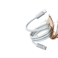Câble tressé Nano Type-C vers Type-C 140W avec charge ultra-rapide pour téléphone portable, tablette, ordinateur portable et scanner